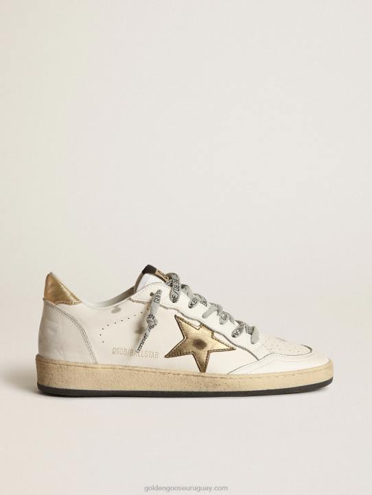 mujer zapatillas Ball Star con estrella dorada y refuerzo en el talónGolden Goose 02H68
