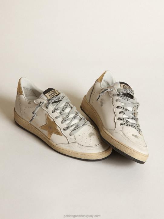 mujer zapatillas Ball Star con estrella dorada y refuerzo en el talónGolden Goose 02H68