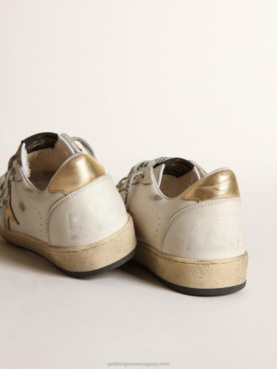 mujer zapatillas Ball Star con estrella dorada y refuerzo en el talónGolden Goose 02H68