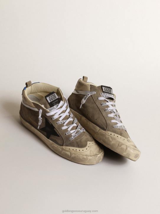 mujer mid star lab de ante gris con estrella negraGolden Goose 02H6215