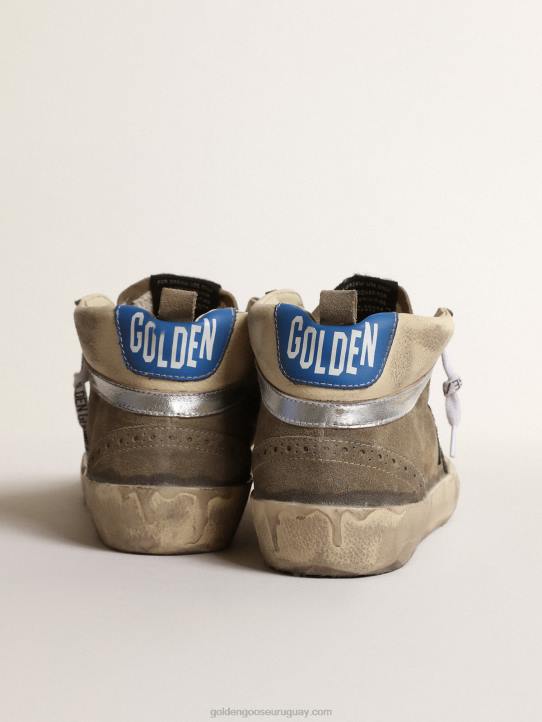 mujer mid star lab de ante gris con estrella negraGolden Goose 02H6215