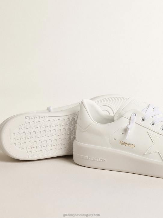 mujer purestar de base biológica con estrella blanca y refuerzo en el talónGolden Goose 02H6206