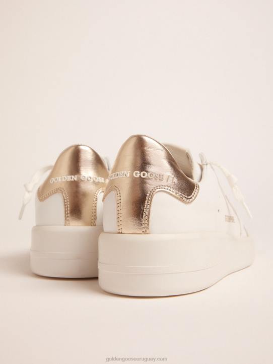 mujer zapatillas deportivas purestar con refuerzo dorado en el talónGolden Goose 02H659