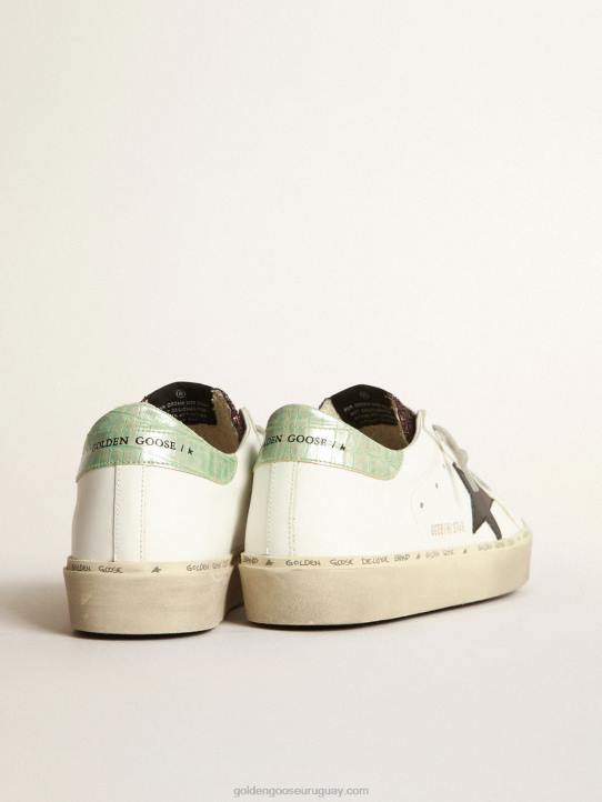 mujer zapatillas hi-star blancas con inserto brillante y estrella negraGolden Goose 02H675