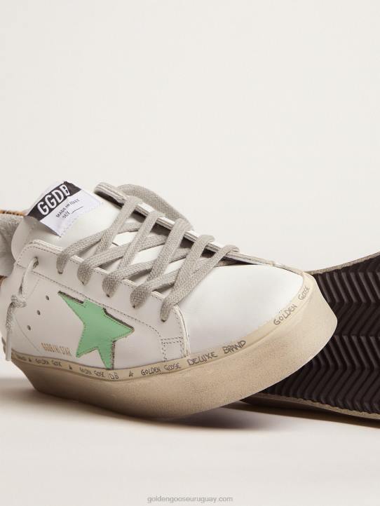 mujer zapatillas hi star con refuerzo del talón con estampado de leopardoGolden Goose 02H6112