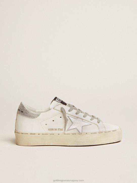 mujer zapatillas hi star con tira plateada en el talónGolden Goose 02H693