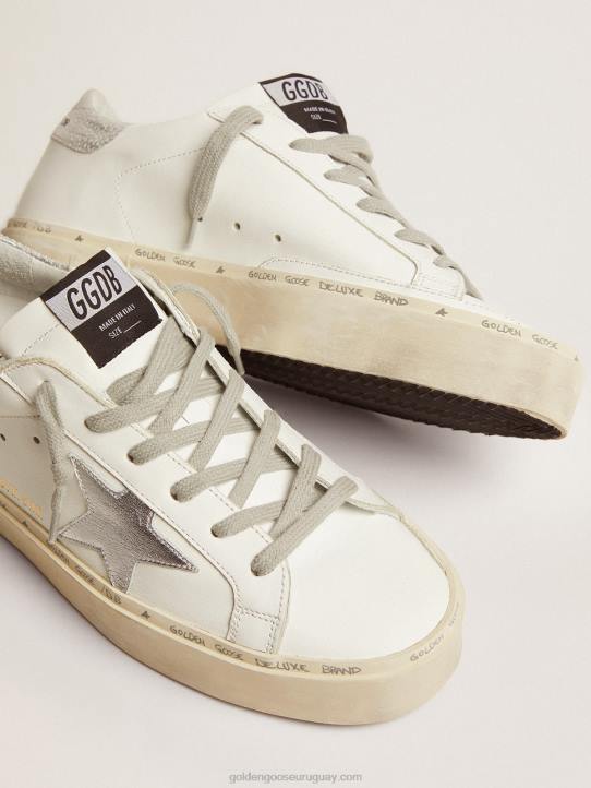 mujer zapatillas hi star con tira plateada en el talónGolden Goose 02H693