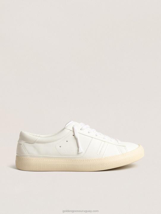 mujer yatay modelo 1b zapatillas sostenibles con parte superior de base biológica blanca y yGolden Goose 02H63
