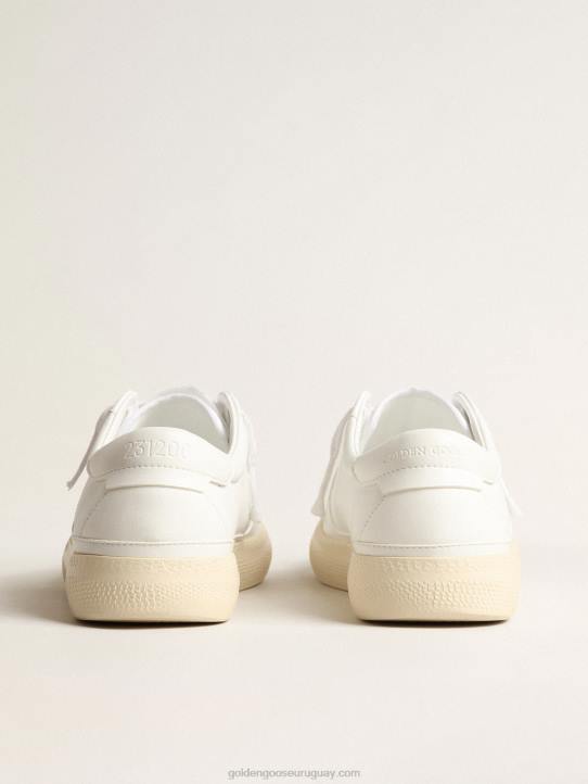 mujer yatay modelo 1b zapatillas sostenibles con parte superior de base biológica blanca y yGolden Goose 02H63