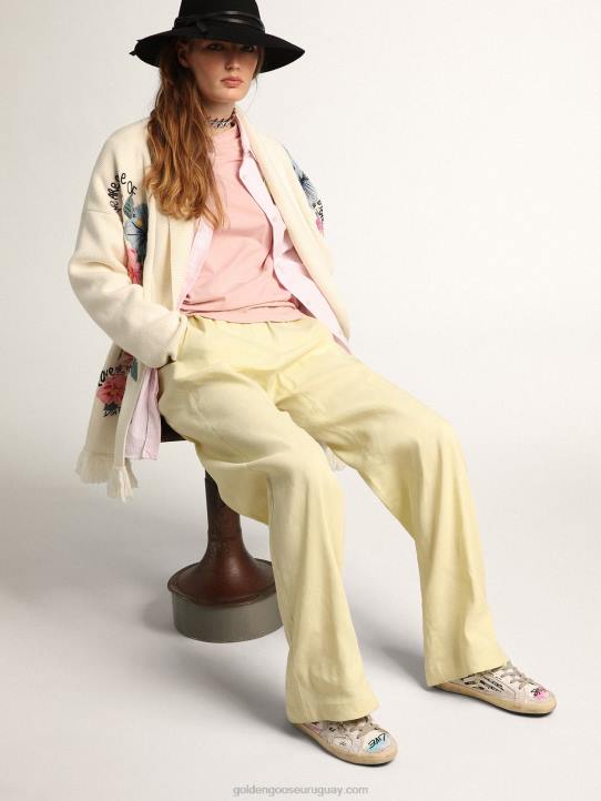 mujer Zapatillas deportivas super-star dream maker en color blanco con construcción invertida y detalles multicolores ocultosGolden Goose 02H6127