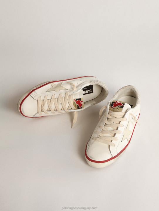 mujer super-star ltd cny en napa con estrella marfilGolden Goose 02H6223