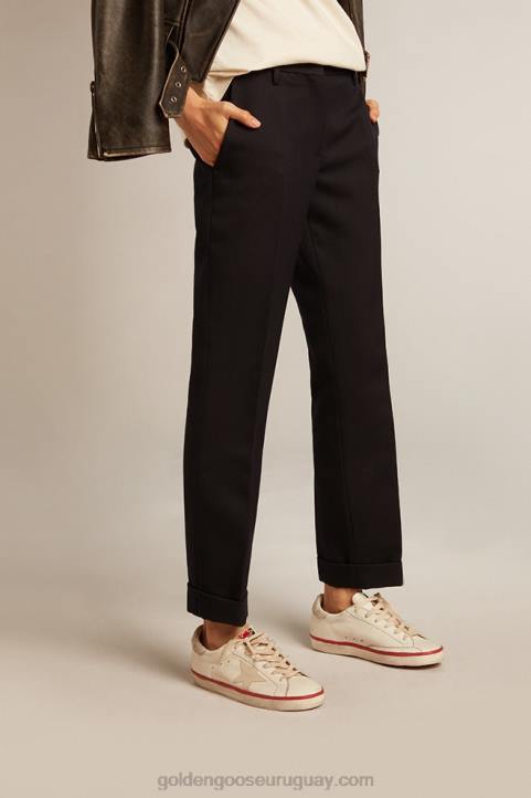 mujer super-star ltd cny en napa con estrella marfilGolden Goose 02H6223