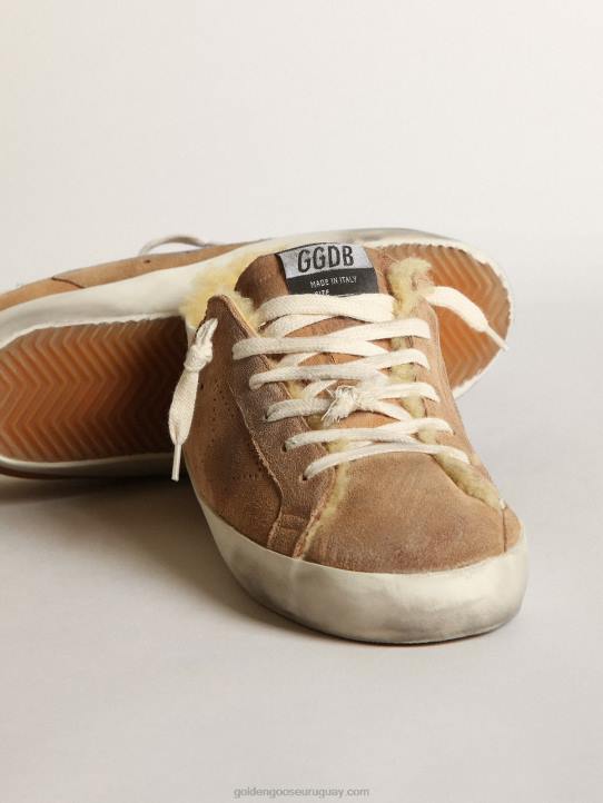 mujer super-star ltd con estrella perforada y forro de borregoGolden Goose 02H6241