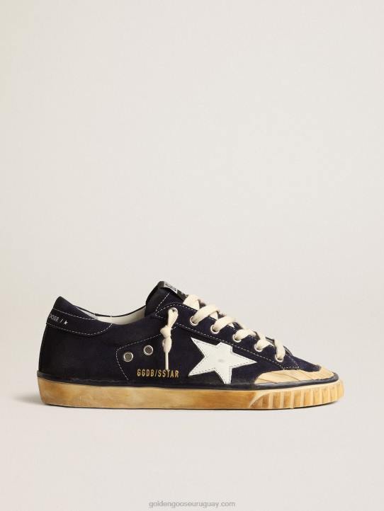 mujer super-star penstar ltd de ante azul con estrella blancaGolden Goose 02H6195