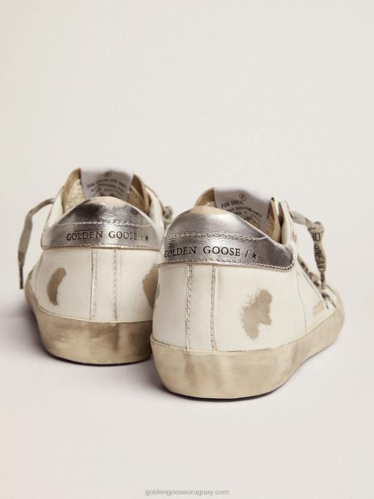 mujer zapatillas super-star con estrella de piel de potro con estampado de cebraGolden Goose 02H664