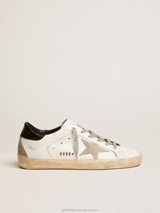 mujer zapatillas super-star con refuerzo negro en el talón y letras con tachuelas de metalGolden Goose 02H610