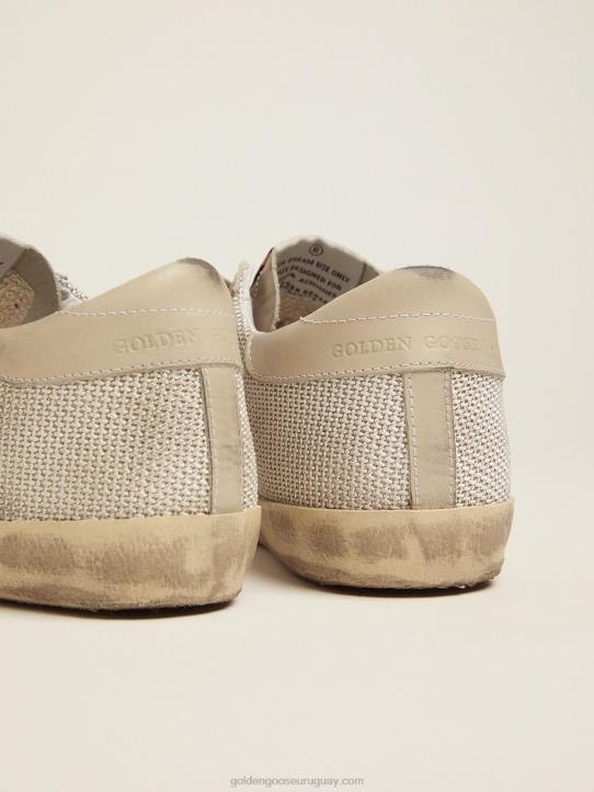 mujer zapatillas super-star de malla con estrella con estampado de leopardoGolden Goose 02H692