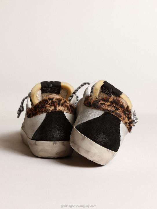 mujer zapatillas super-star lab con estrella de piel blanca y puntera de cristal swarovskiGolden Goose 02H6234