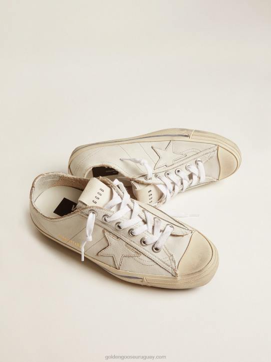mujer zapatillas v-star de piel con efecto vintageGolden Goose 02H6115