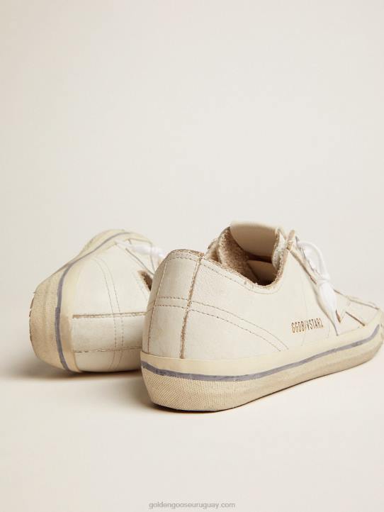 mujer zapatillas v-star de piel con efecto vintageGolden Goose 02H6115