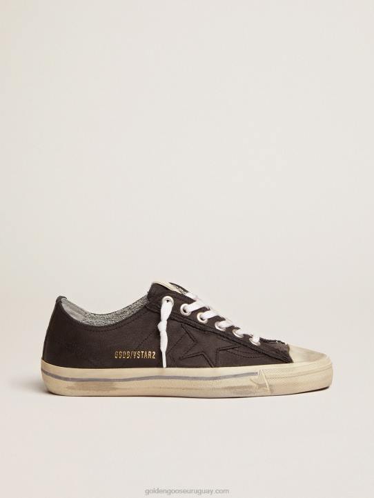 mujer zapatillas v-star de piel con efecto vintageGolden Goose 02H6132