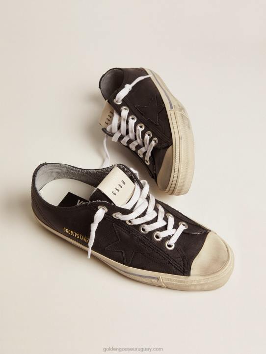 mujer zapatillas v-star de piel con efecto vintageGolden Goose 02H6132