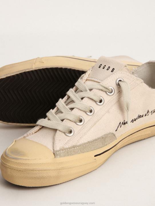 mujer zapatillas v-star ltd con estrella de ante negro y letras bordadasGolden Goose 02H6113