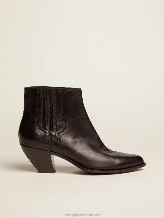 mujer Botines Sunset en piel negraGolden Goose 02H6424