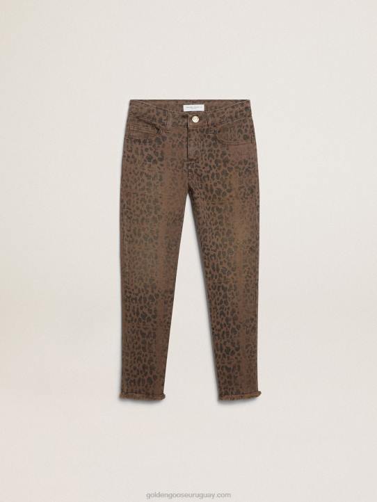 vaqueros pitillo de niña con animal printGolden Goose 02H6880