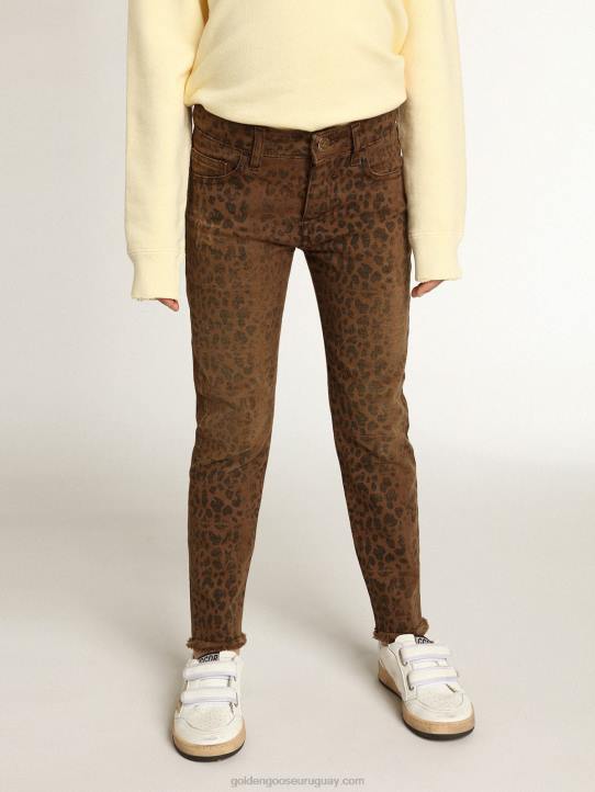 vaqueros pitillo de niña con animal printGolden Goose 02H6880