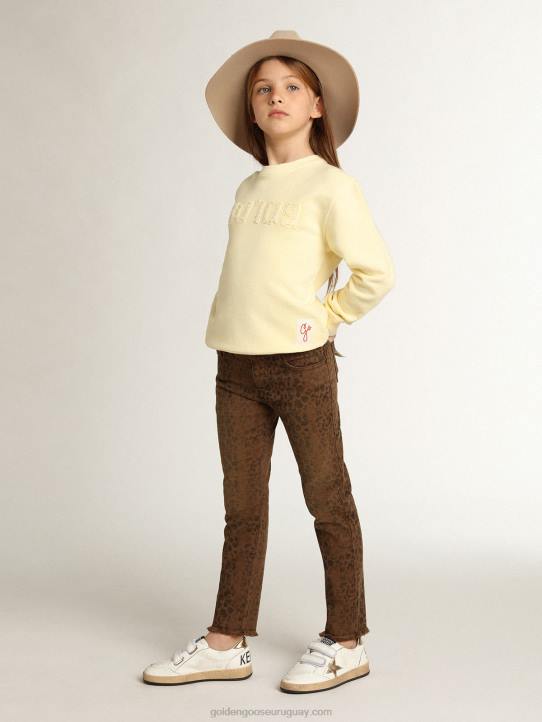 vaqueros pitillo de niña con animal printGolden Goose 02H6880
