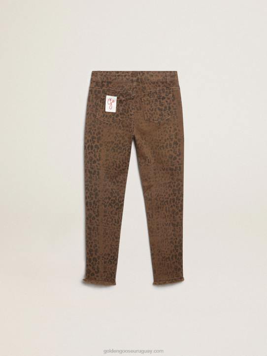 vaqueros pitillo de niña con animal printGolden Goose 02H6880
