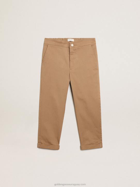 chinos de niño en algodón color carameloGolden Goose 02H6910