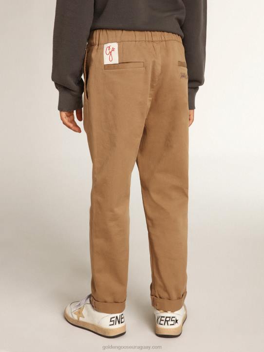 chinos de niño en algodón color carameloGolden Goose 02H6910