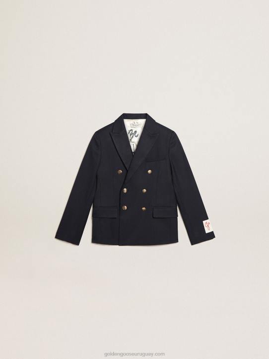americana de niño azul oscuro con doble botonaduraGolden Goose 02H6907