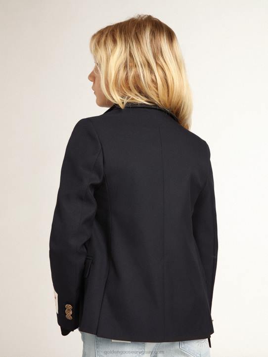 americana de niño azul oscuro con doble botonaduraGolden Goose 02H6907