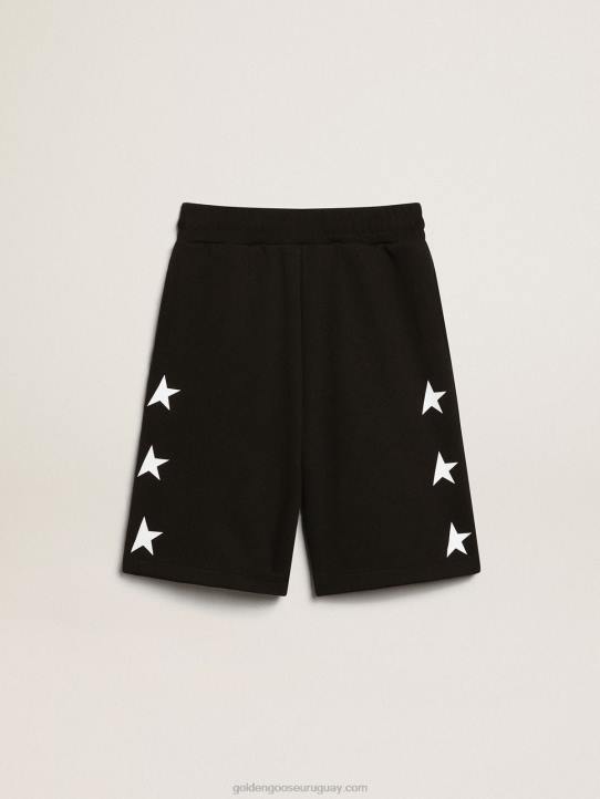 niños Bermudas colección estrellas negras con estrellas blancas en contrasteGolden Goose 02H6887