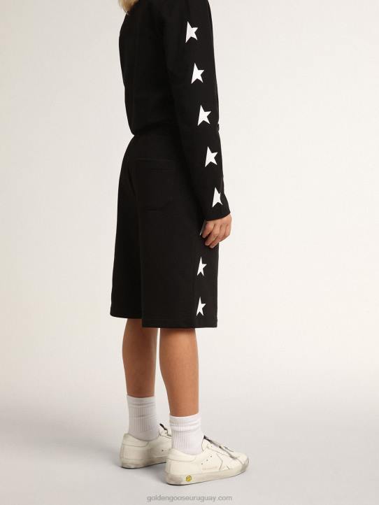 niños Bermudas colección estrellas negras con estrellas blancas en contrasteGolden Goose 02H6887