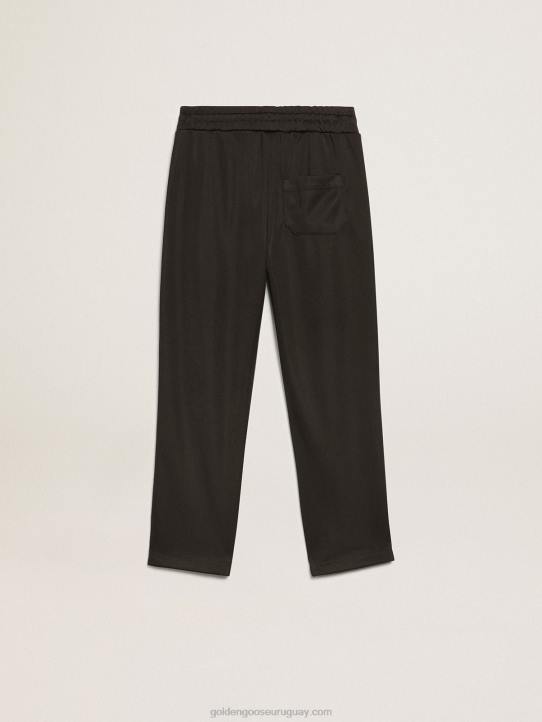 niños joggers negros con estrellas a los ladosGolden Goose 02H6877