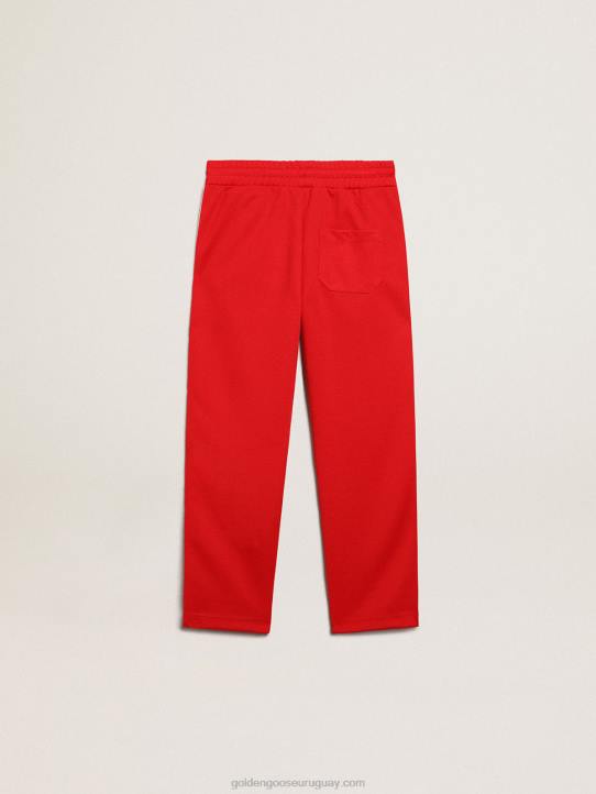 niños joggers rojos con estrellas a los ladosGolden Goose 02H6882