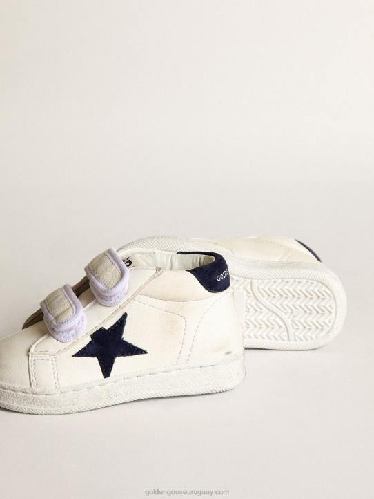 niños junio de napa con estrella de ante azul oscuro y refuerzo del talónGolden Goose 02H6850