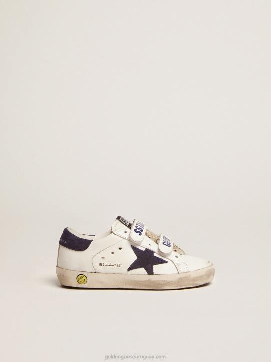 niños zapatillas old school con inserciones de ante azul oscuroGolden Goose 02H6867