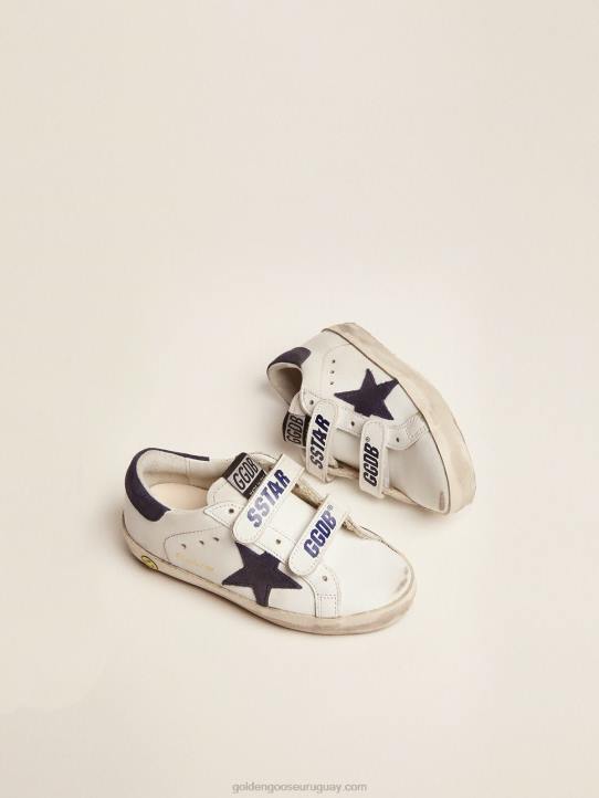 niños zapatillas old school con inserciones de ante azul oscuroGolden Goose 02H6867