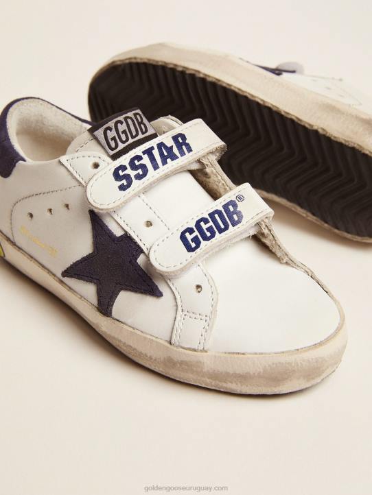 niños zapatillas old school con inserciones de ante azul oscuroGolden Goose 02H6867